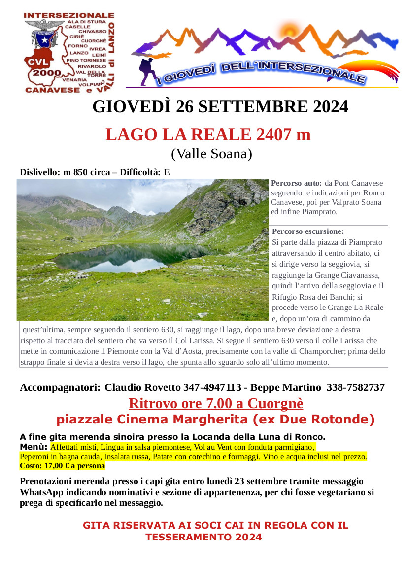 2024 09 26 Lago La Reale